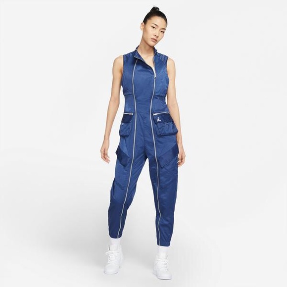 Jordan | Pants & Jumpsuits | Nike Air Jordan Utility Flight Suit Jumpsuit Blue | Poshmark